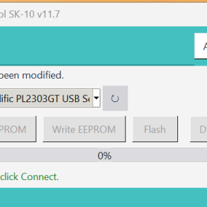 KOBE SK-10 Flash Tool v11.7 — giao diện phần mềm đọc nạp EEPROM và Flash Firmware
